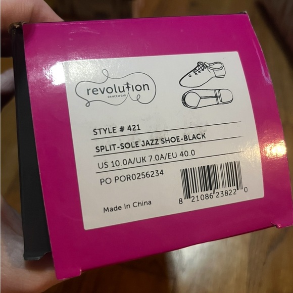 New Revolution Dancewear Premium Split Sole Jazz Shoe 421 Black Size 10 Adult - Picture 1 of 6